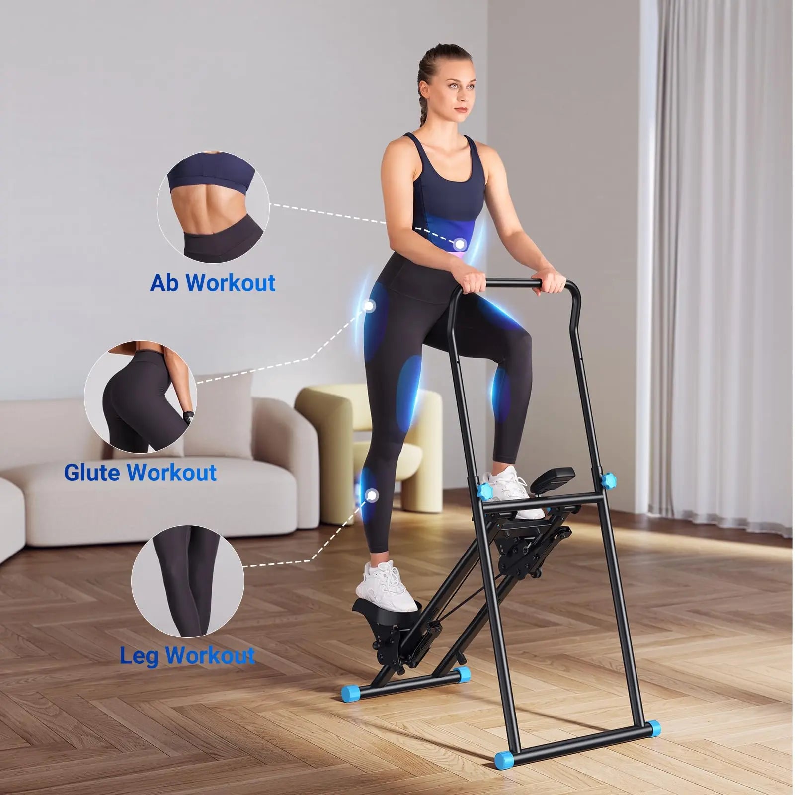 MERACH Stair Stepper Vertical Climber Machine – Full-Body Compact Cardio Trainer