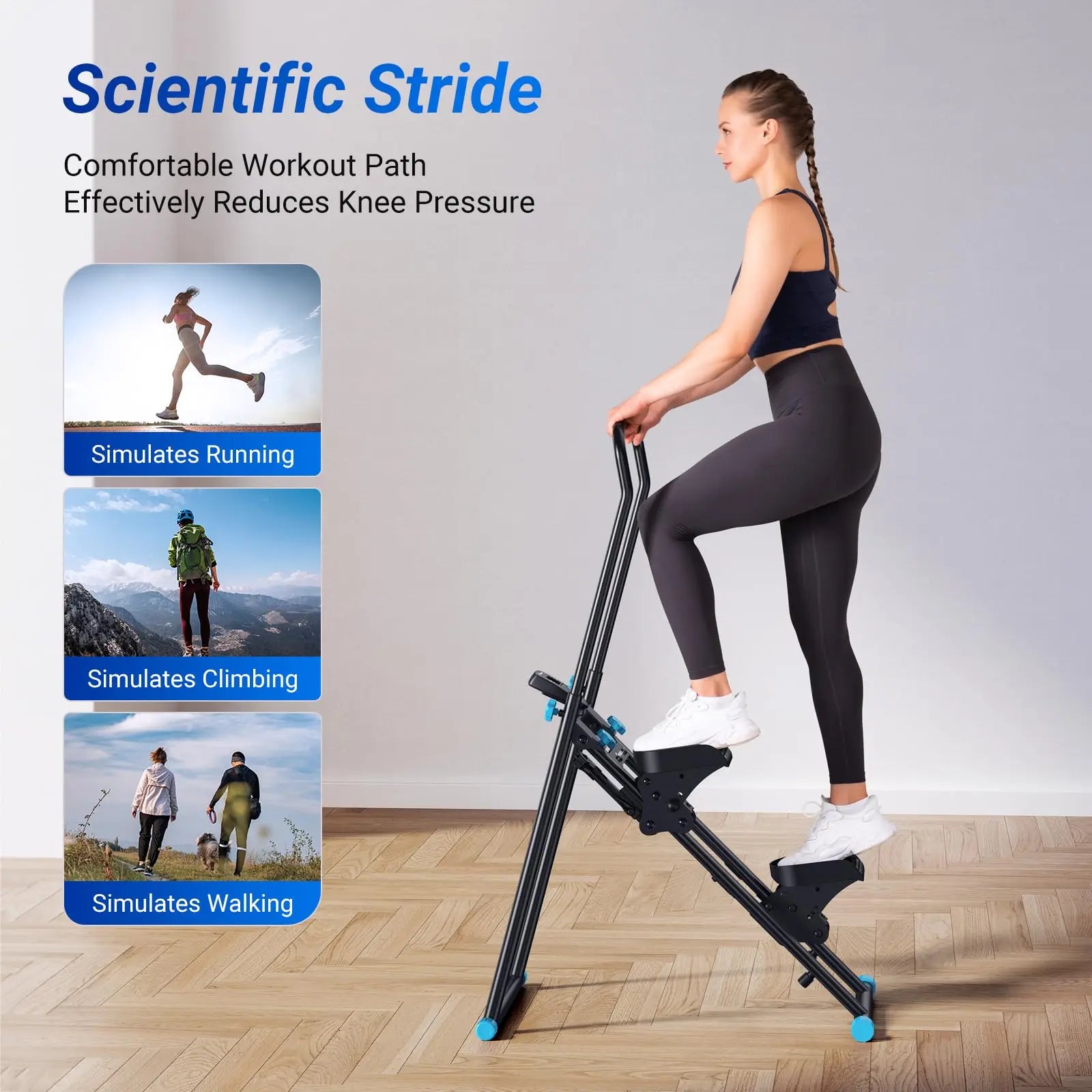 MERACH Stair Stepper Vertical Climber Machine – Full-Body Compact Cardio Trainer