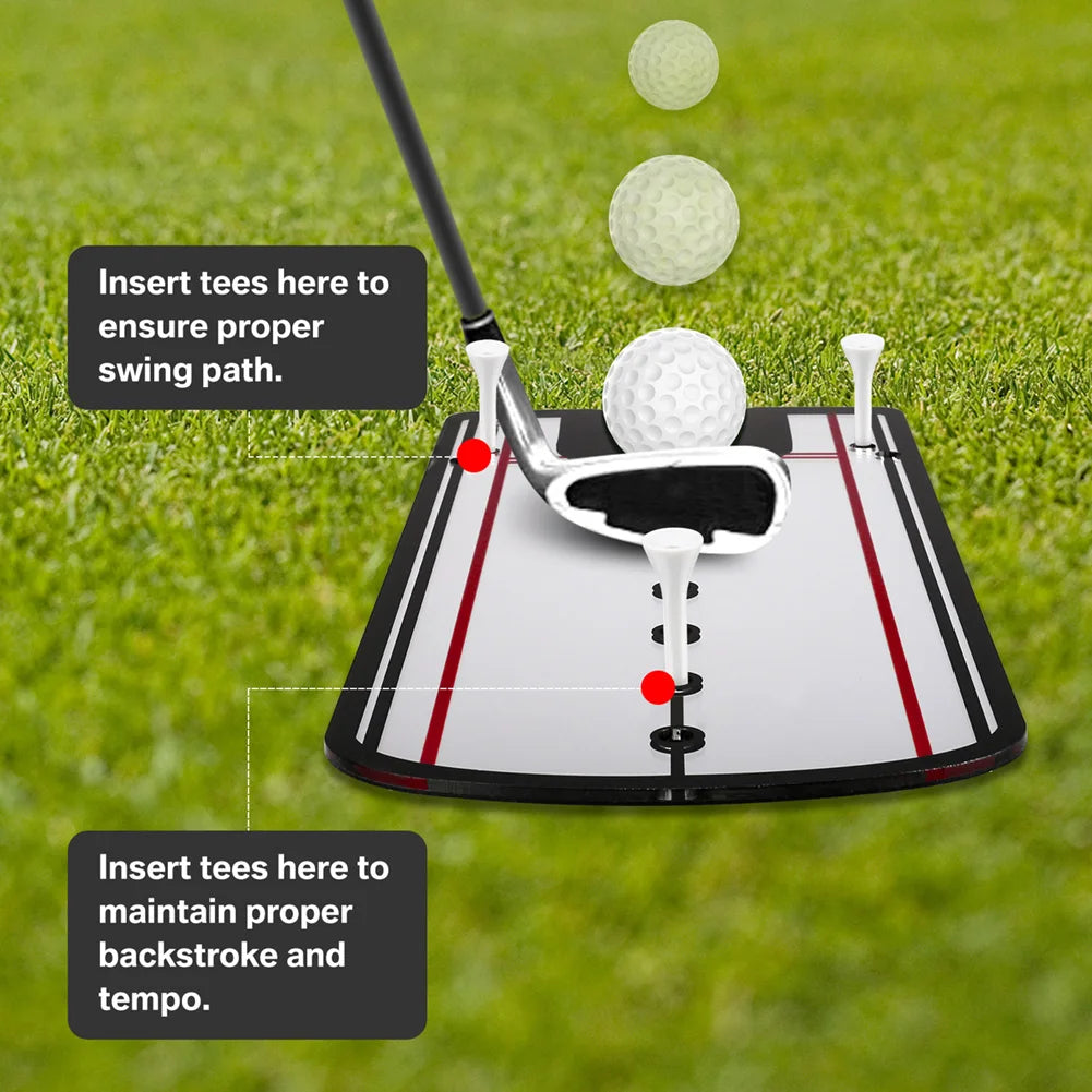 Golf Putting Practice Mirror – Alignment Training Aid for Eye Line and Stroke Improvement