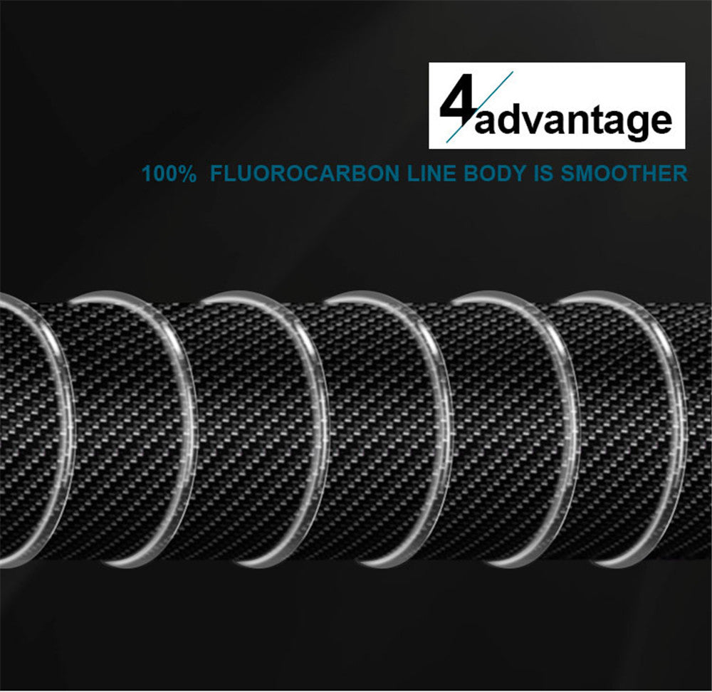 100m Fluorocarbon Bait Fishing Line – Carbon Fiber Fishing Line for All Types of Fishing