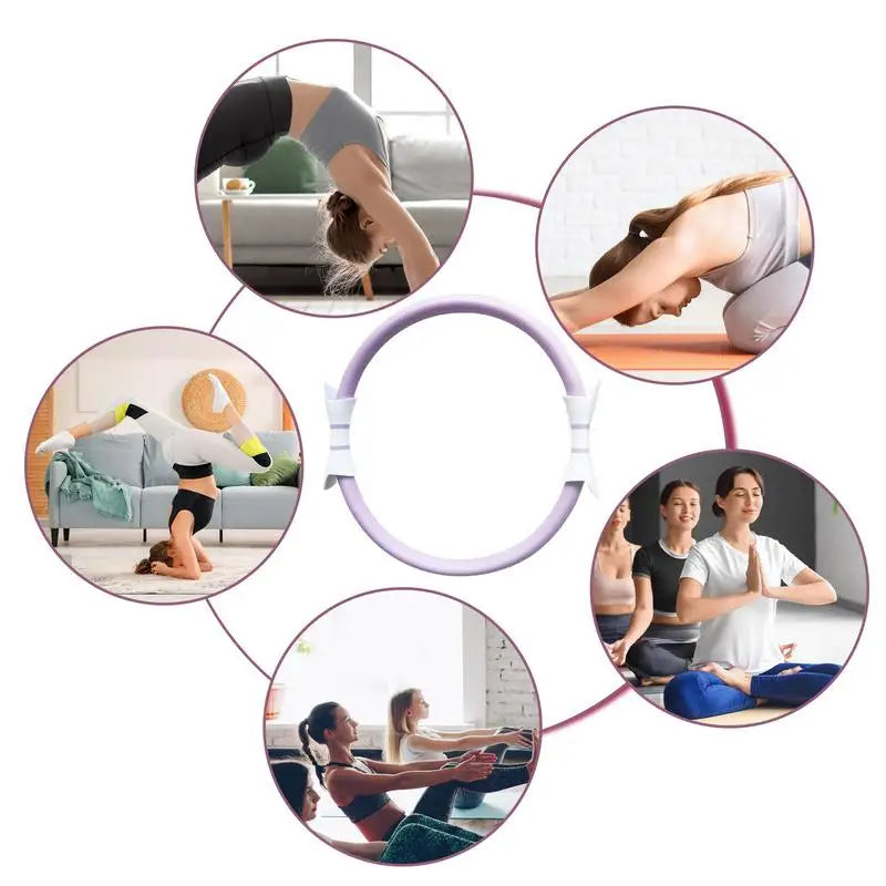 14.96" Pilates Exercise Ring with Double Grip – Versatile Fitness Tool for Toning and Strengthening