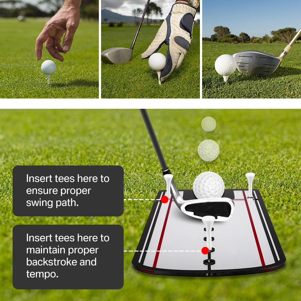 Golf Putting Practice Mirror – Alignment Training Aid for Eye Line and Stroke Improvement