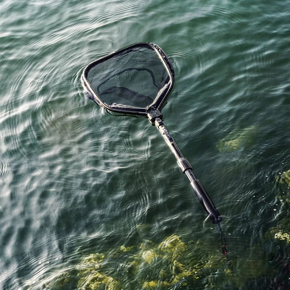 Telescopic Fishing Net (55cm–190cm) – Foldable Landing Net for Salmon, Carp, Catfish, and Trout