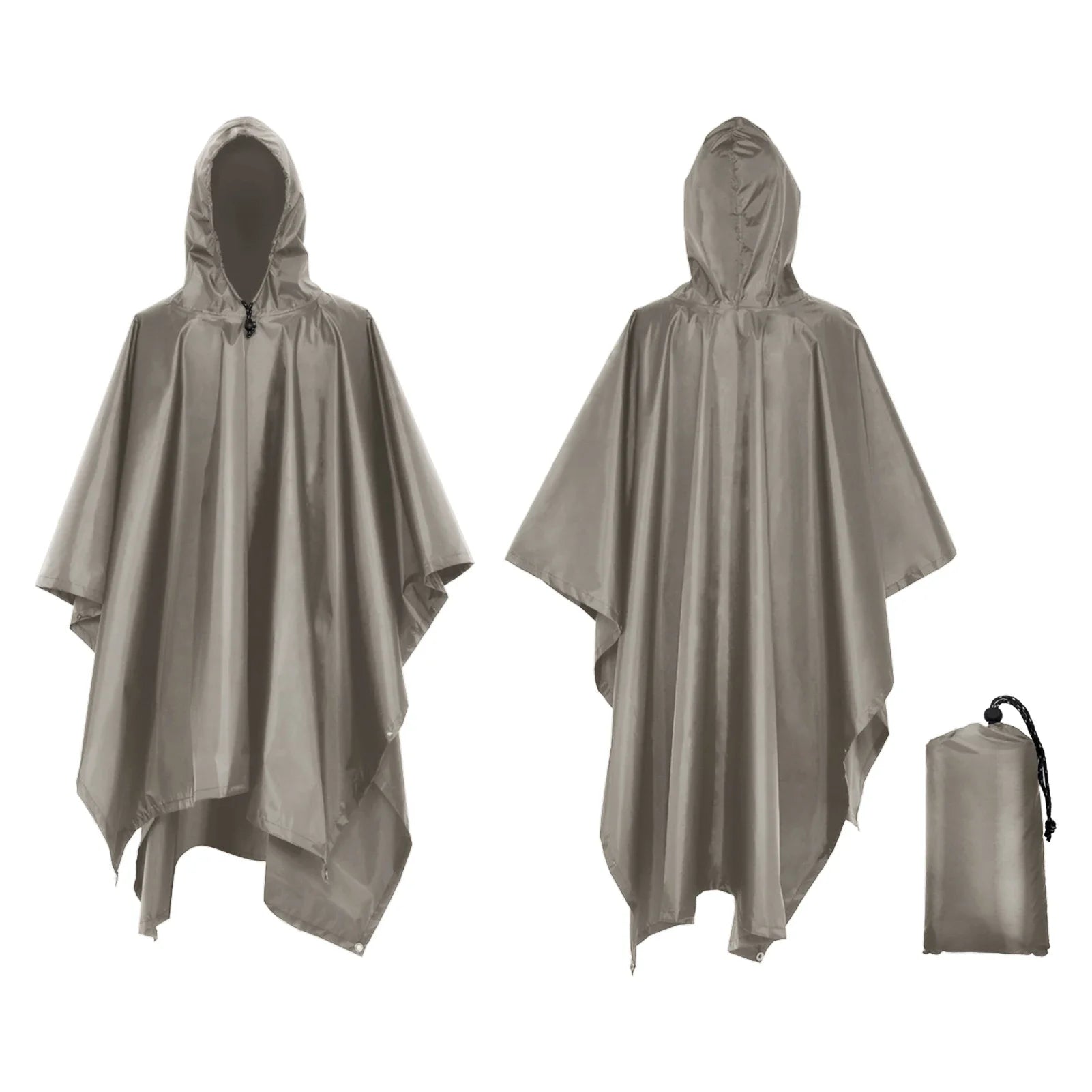 3-in-1 Waterproof Rain Poncho – Lightweight Rain Coat, Picnic Mat, and Sun Shelter
