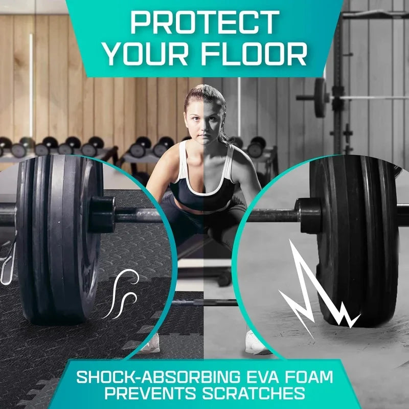 60 SQ.FT Interlocking Exercise Tiles