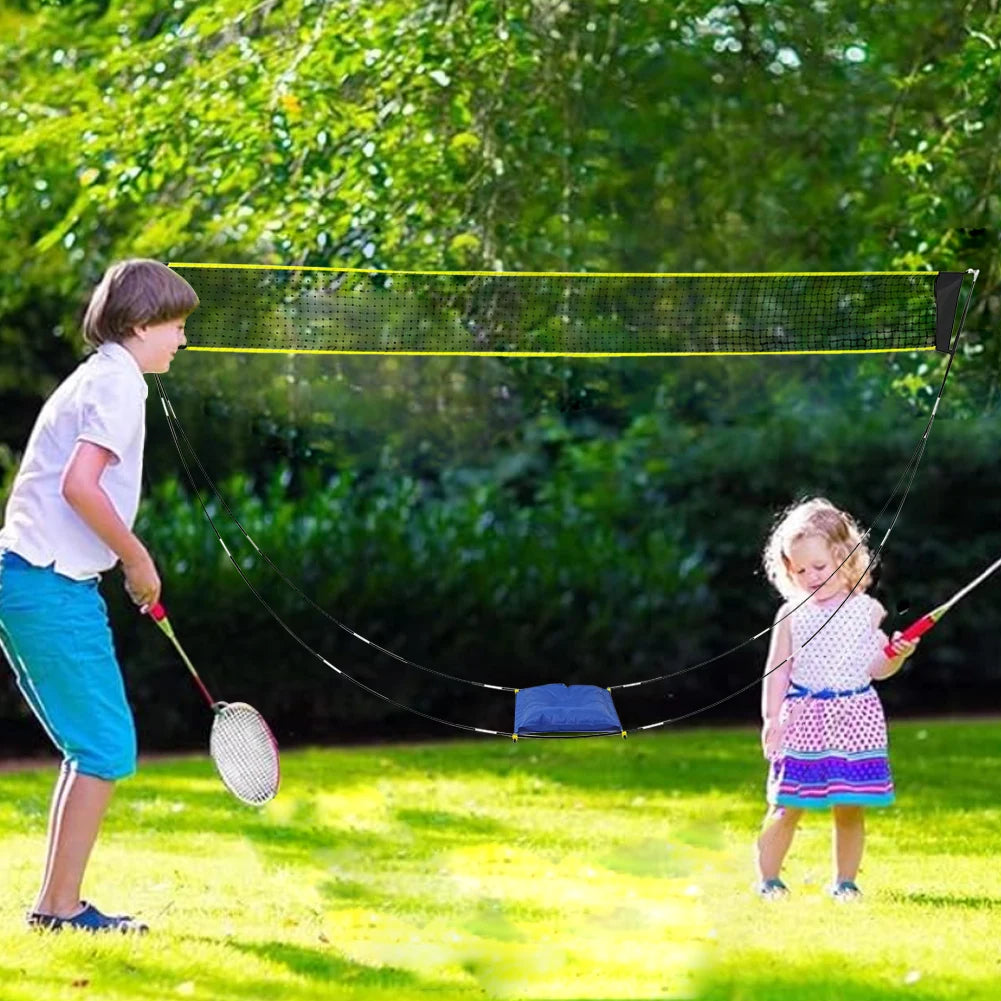 Premium Portable Badminton & Volleyball Net with Adjustable Stand