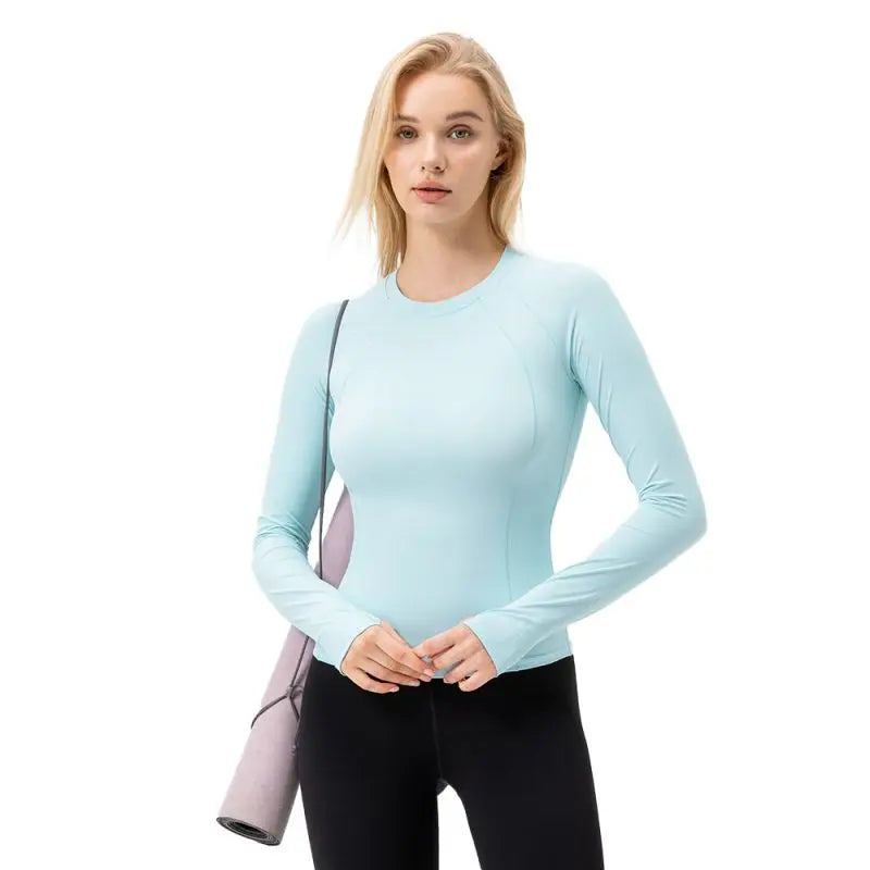 Women's Long-Sleeve Slim Fit Yoga Top