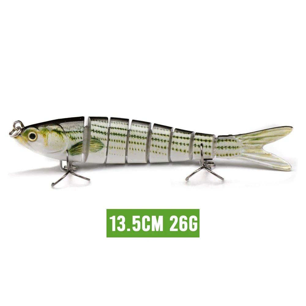 VTAVTA 8-Segment Jointed Crankbait – 10/14cm Sinking Swimbait Lure
