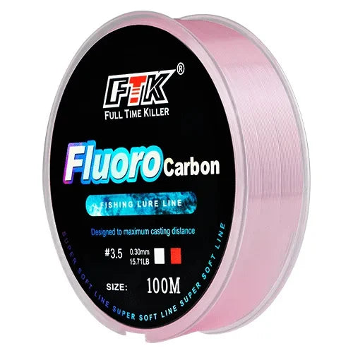 100m Fluorocarbon Bait Fishing Line – Carbon Fiber Fishing Line for All Types of Fishing