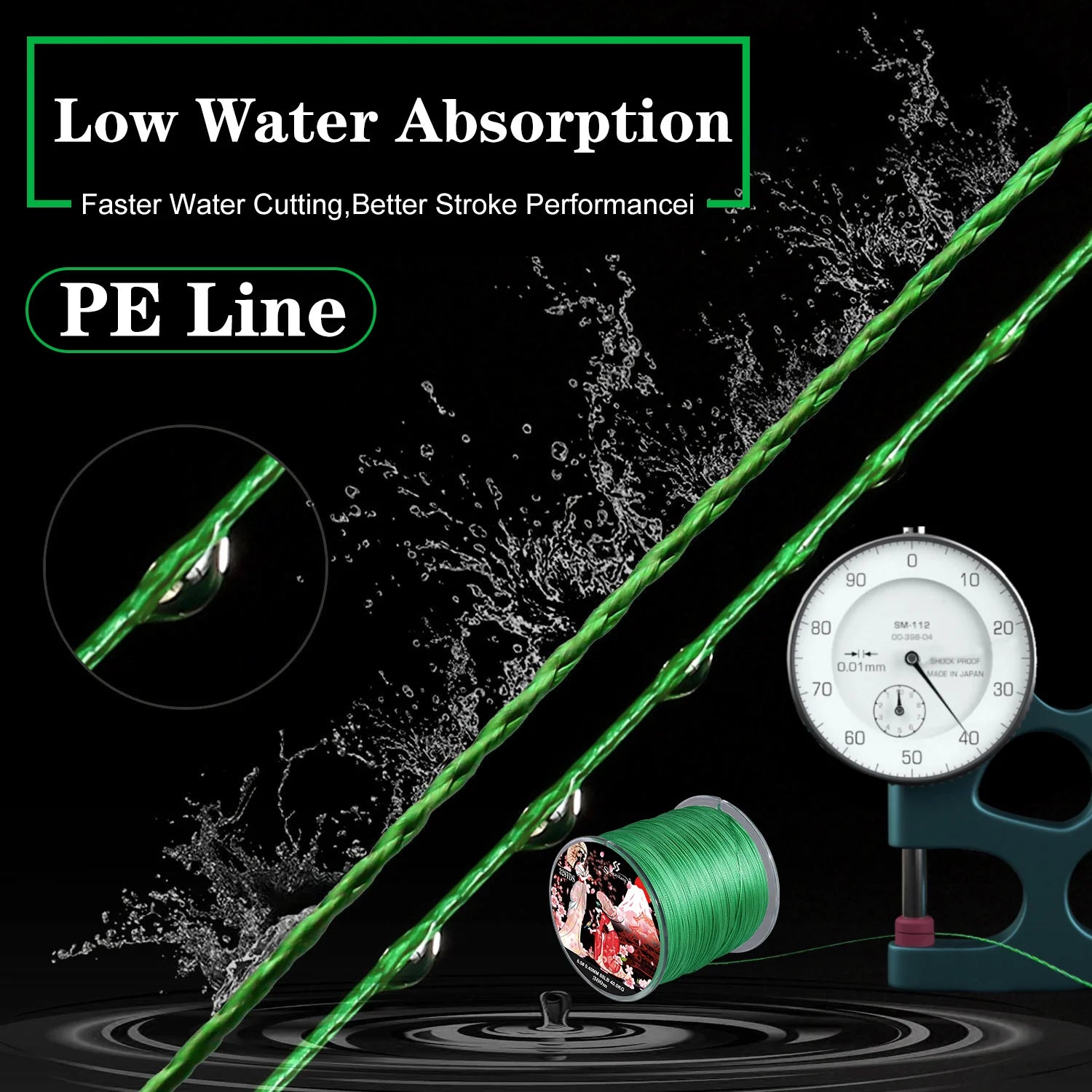 Sougayilang 8-Strands Braided Fishing Line – 100M & 300M Multifilament PE Line