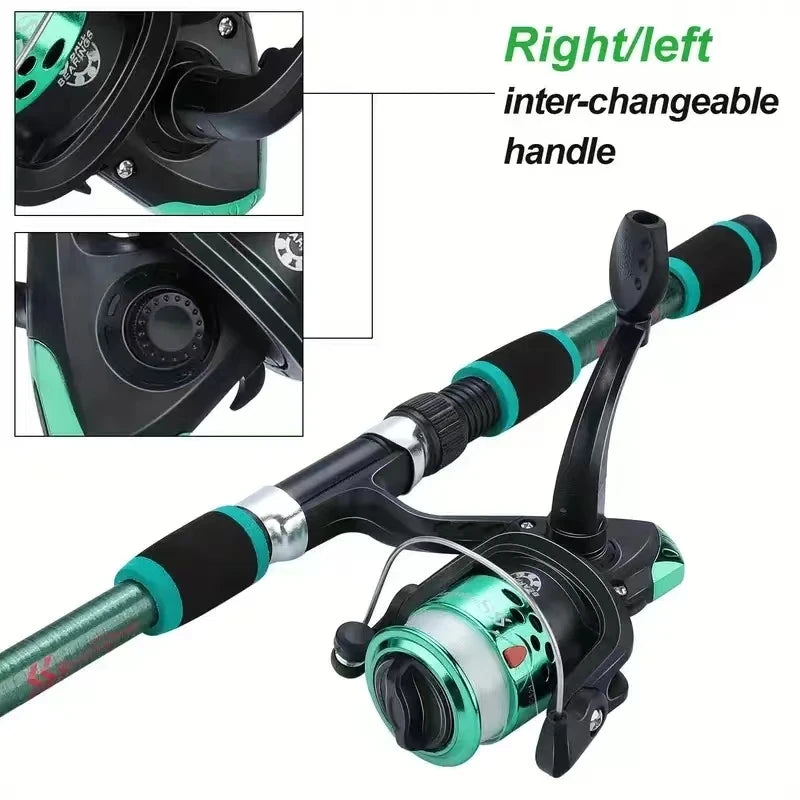 ROOBLINOS Telescopic Fishing Pole Set – Full Kit for Travel and Beginners