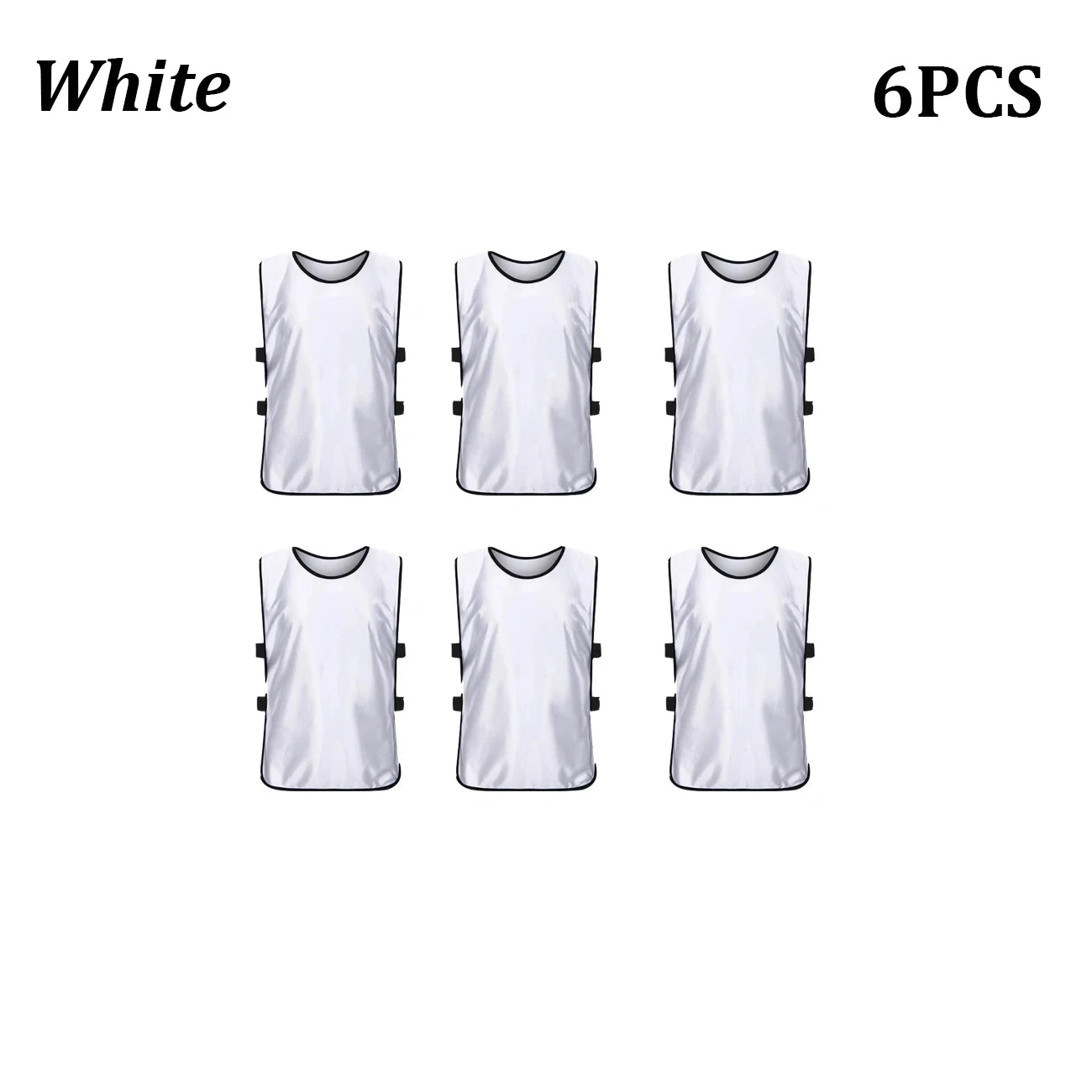 6PCS Soccer Pinnies Quic6PCS Soccer Pinnies – Quick-Dry Team Training Vests for Youth and Adultsk Drying Football Team Jerseys Sports Soccer Team Training Practice Youth Adult Basketball Sports Vest