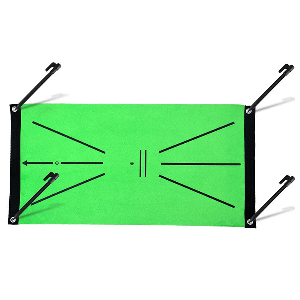 Golf Swing Training Mat – 30x60cm Swing Path Practice and Impact Detection Pad