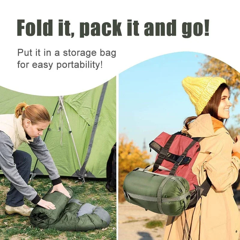 Ultralight 4-Season Camping Sleeping Bag – Waterproof and Warm for Outdoor Travel