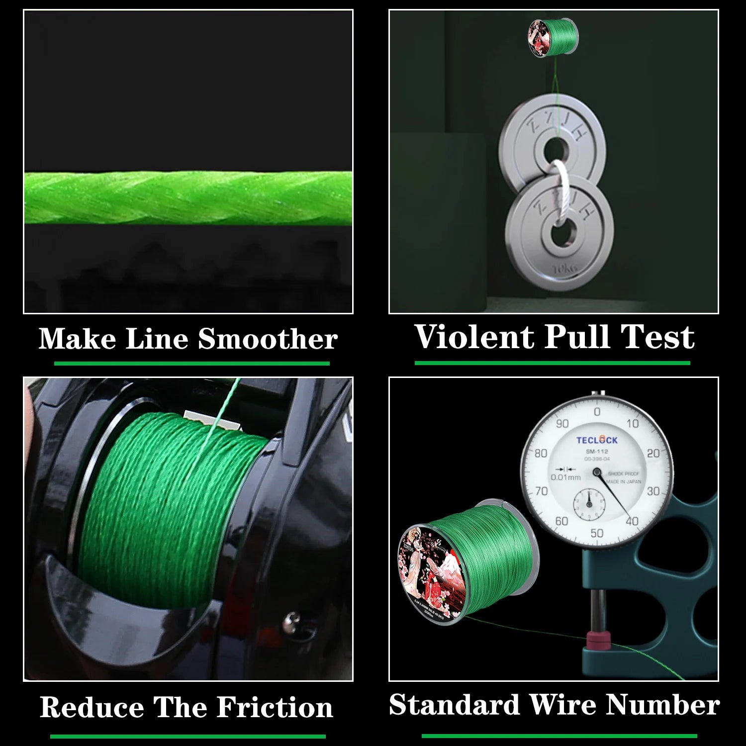 Sougayilang 8-Strands Braided Fishing Line – 100M & 300M Multifilament PE Line