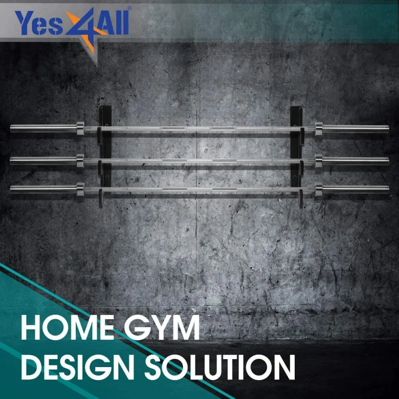 Vertical Wall-Mounted Barbell Holder