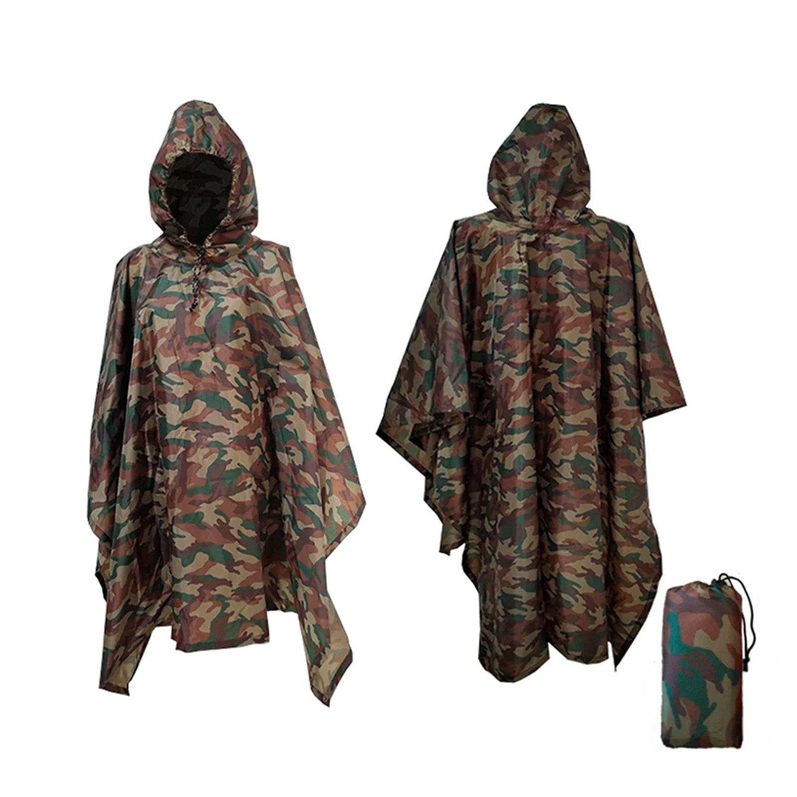 3-in-1 Waterproof Rain Poncho – Lightweight Rain Coat, Picnic Mat, and Sun Shelter