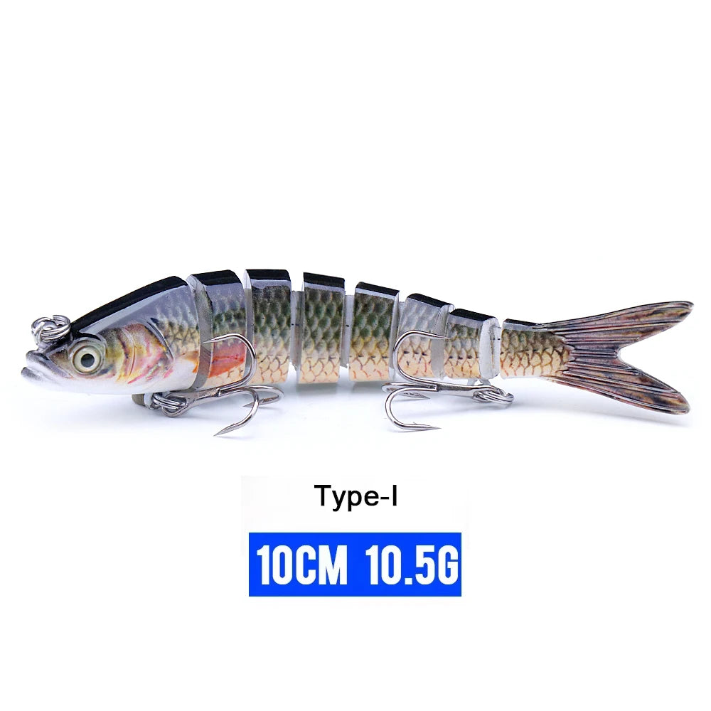 VTAVTA 8-Segment Jointed Crankbait – 10/14cm Sinking Swimbait Lure