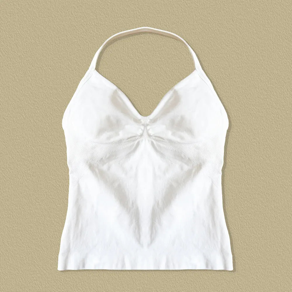 NCLAGEN Women's Longline Strappy Sports Yoga Vest