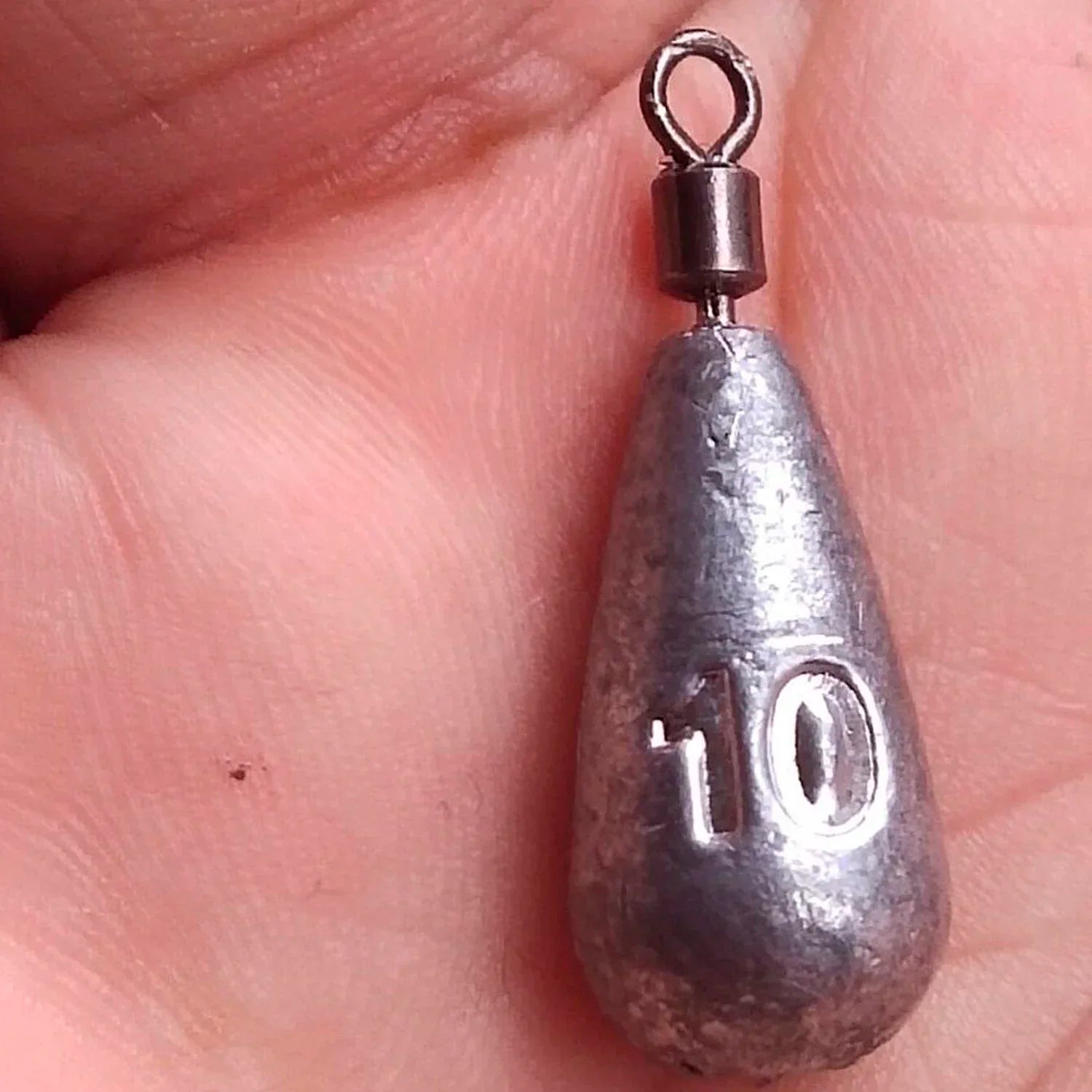 10pcs Water Drop Fishing Weights – Assorted Sinkers Set