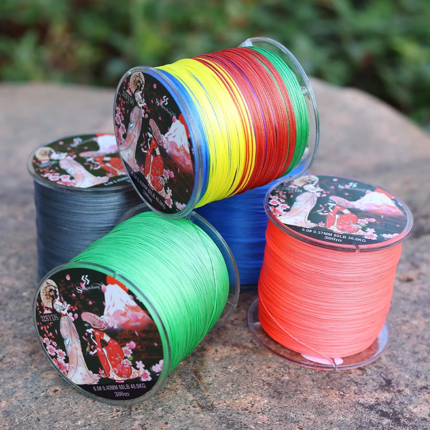 Sougayilang 8-Strands Braided Fishing Line – 100M & 300M Multifilament PE Line
