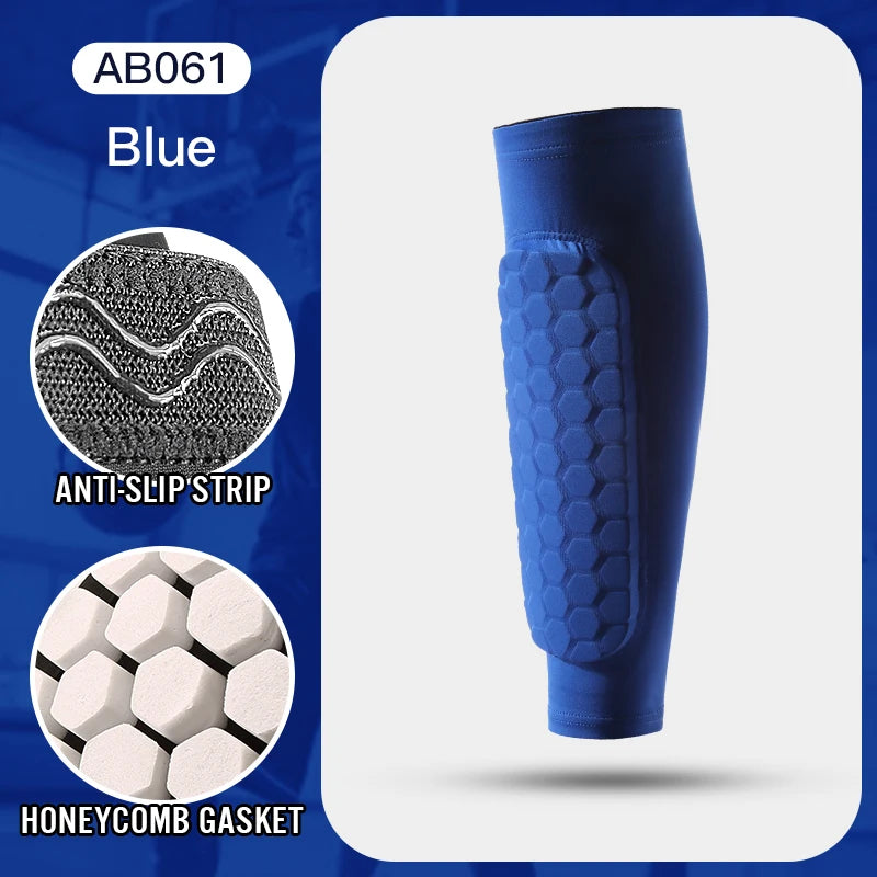 Football Shin Guard Compression Sleeves – Padded Calf Support
