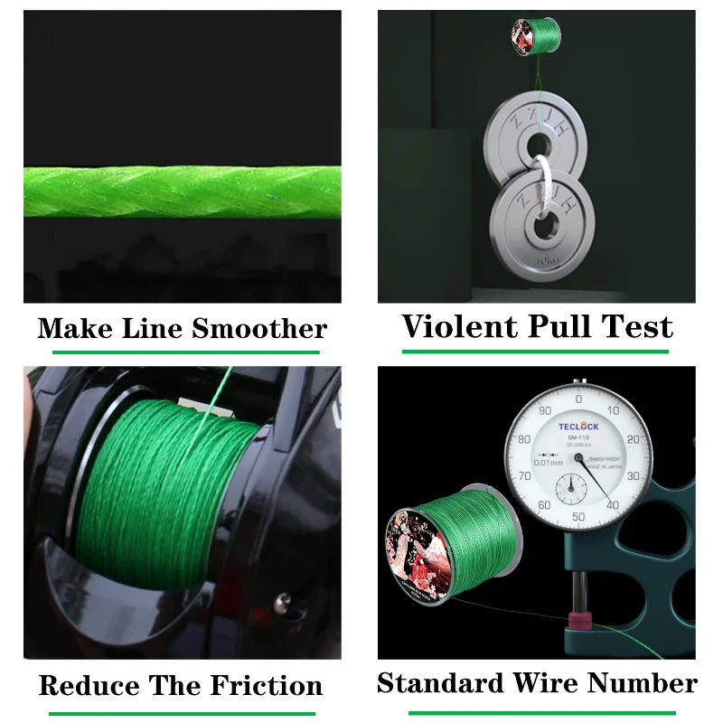 Sougayilang 8-Strands Braided Fishing Line – 100M & 300M Multifilament PE Line
