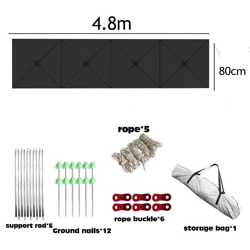 Folding Camping Stove Windshield – Product Description