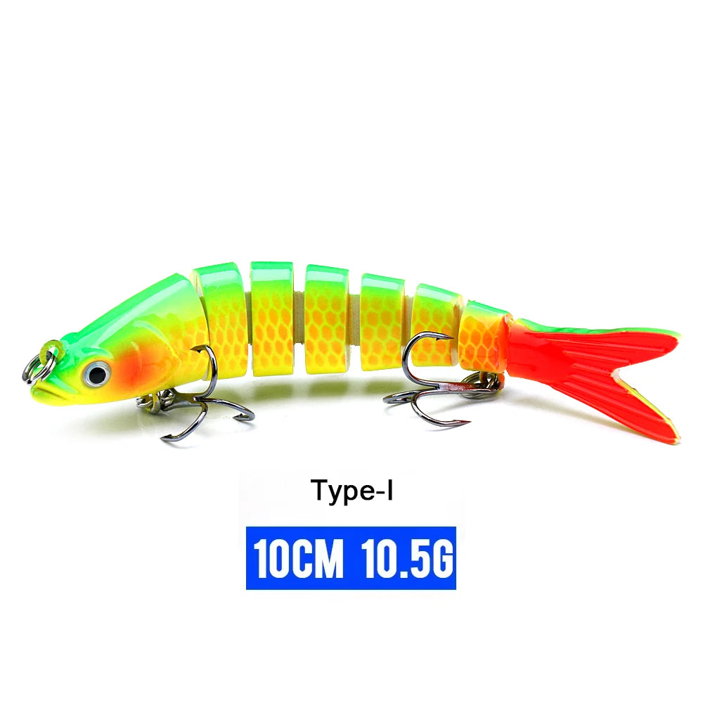 VTAVTA 8-Segment Jointed Crankbait – 10/14cm Sinking Swimbait Lure