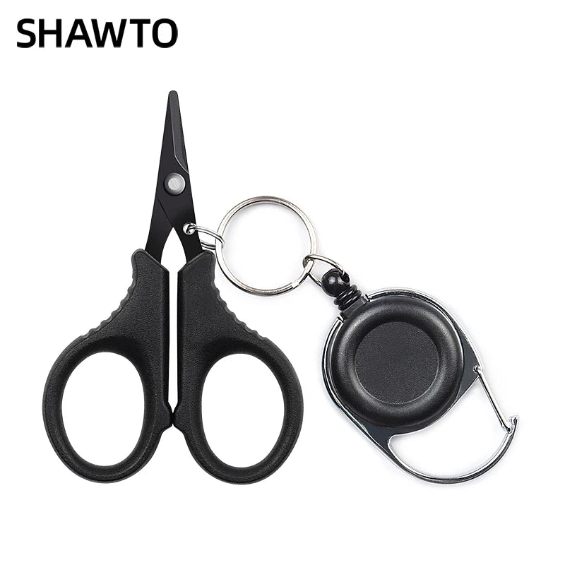 Shawto Titanium-Coated Fishing Scissor Pliers – Stainless Steel Line Cutter