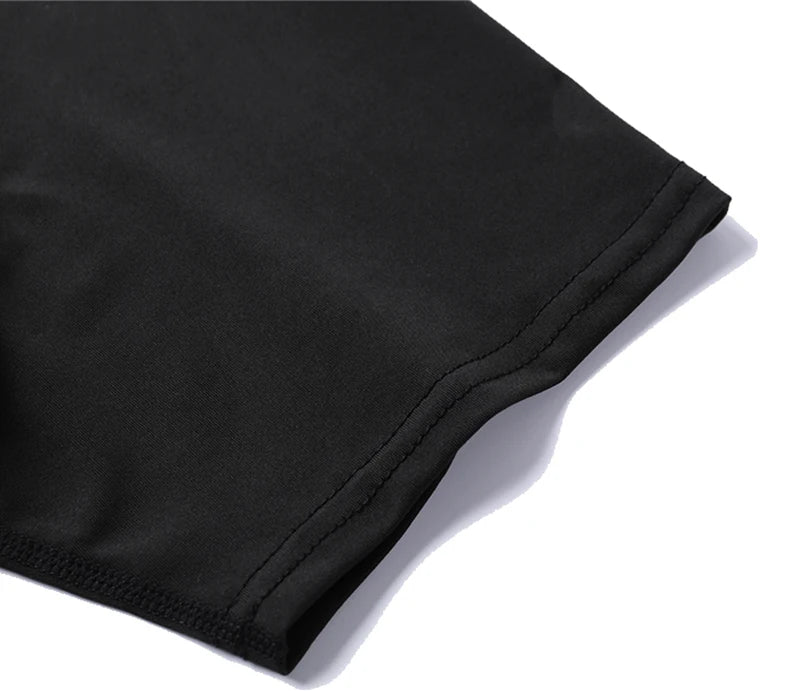 Men's Print Compression Shirt – Short Sleeve Quick-Dry Athletic Top