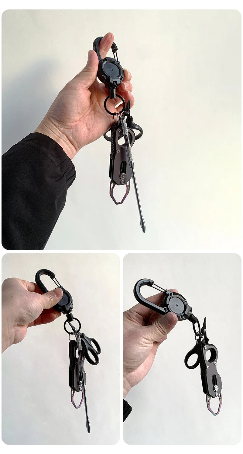 Shawto Titanium-Coated Fishing Scissor Pliers – Stainless Steel Line Cutter