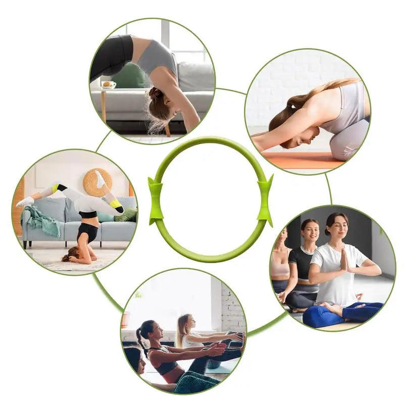 14.96" Pilates Exercise Ring with Double Grip – Versatile Fitness Tool for Toning and Strengthening