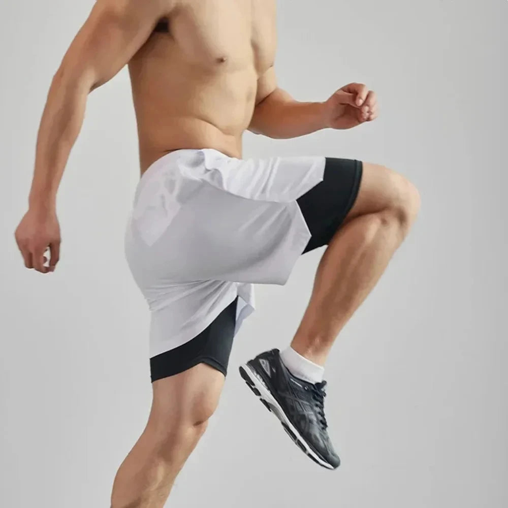 Men's 2-in-1 Quick-Dry Sports Shorts