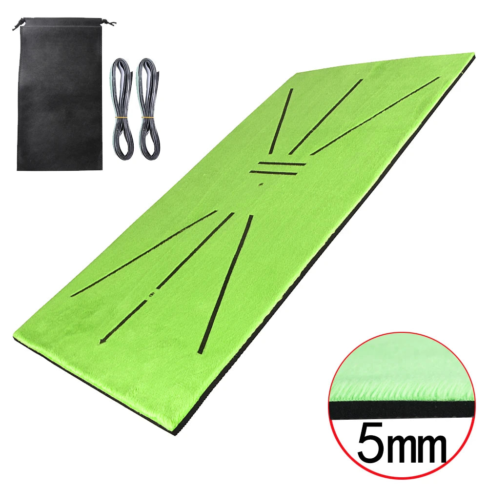 Golf Swing Training Mat – 30x60cm Swing Path Practice and Impact Detection Pad