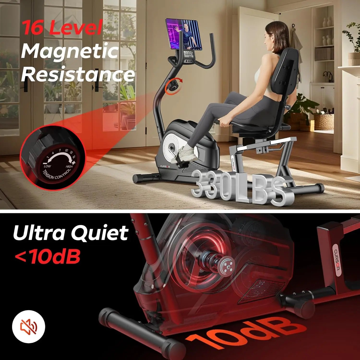Stationary Indoor Cycling Exercise Bike for Home