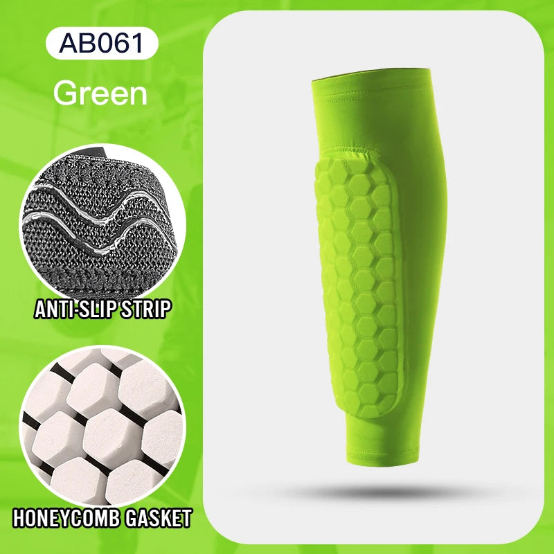 Football Shin Guard Compression Sleeves – Padded Calf Support