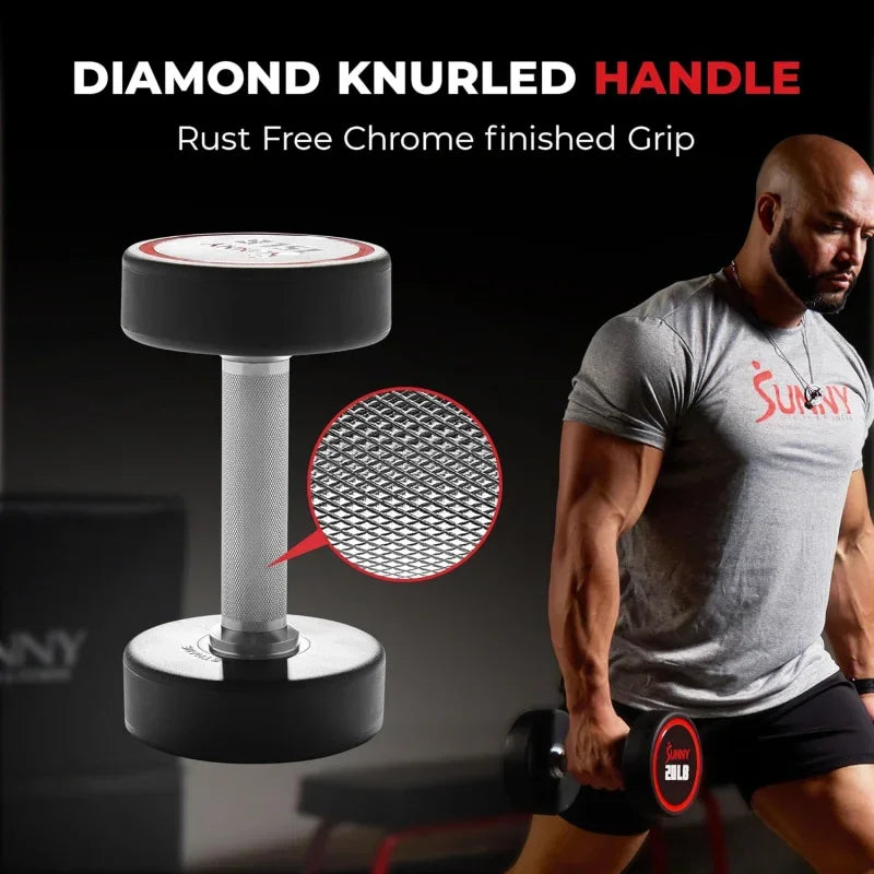 Premium Polyurethane Round Dumbbells