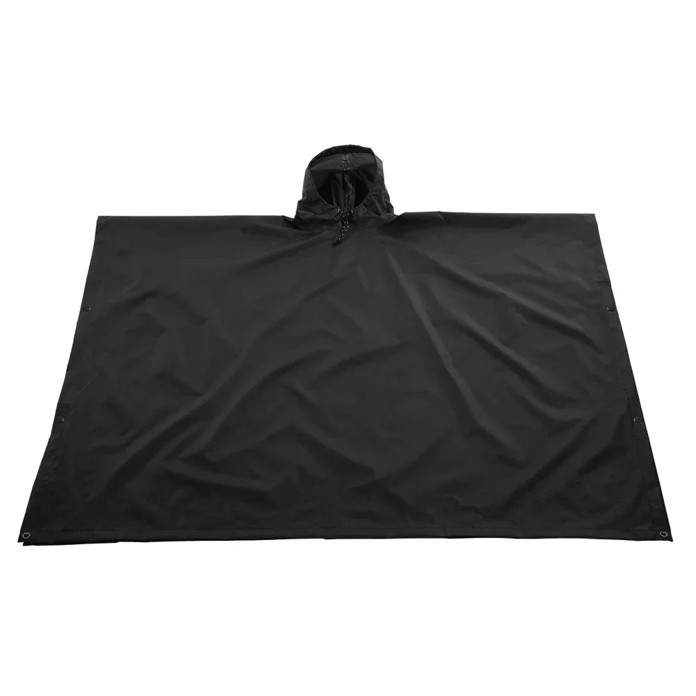 3-in-1 Waterproof Rain Poncho – Lightweight Rain Coat, Picnic Mat, and Sun Shelter