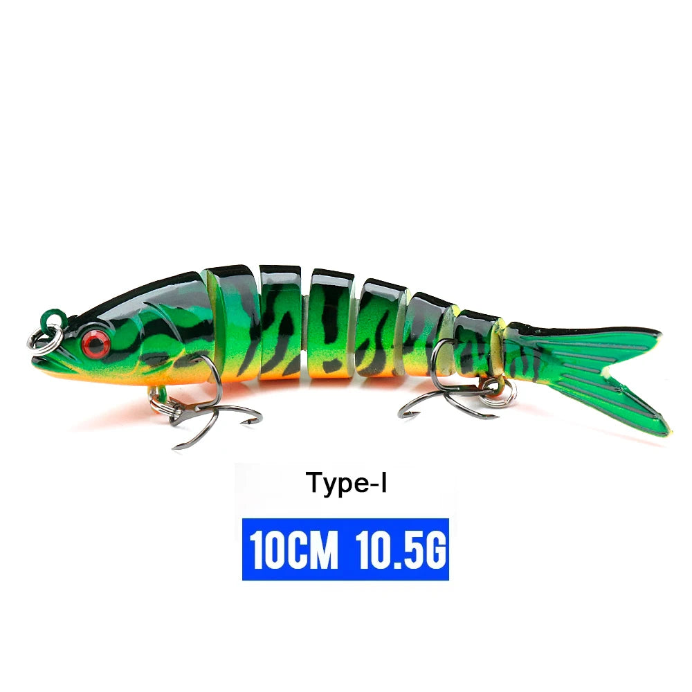 VTAVTA 8-Segment Jointed Crankbait – 10/14cm Sinking Swimbait Lure