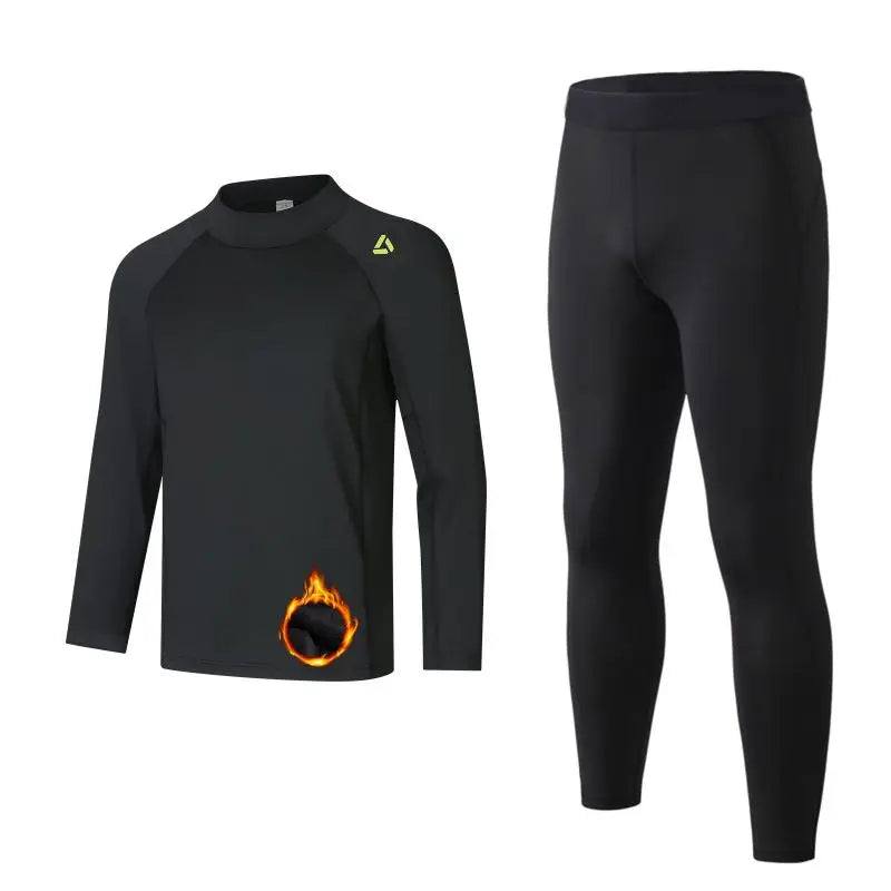 Kids' Thermal Compression Shirt & Leggings Set