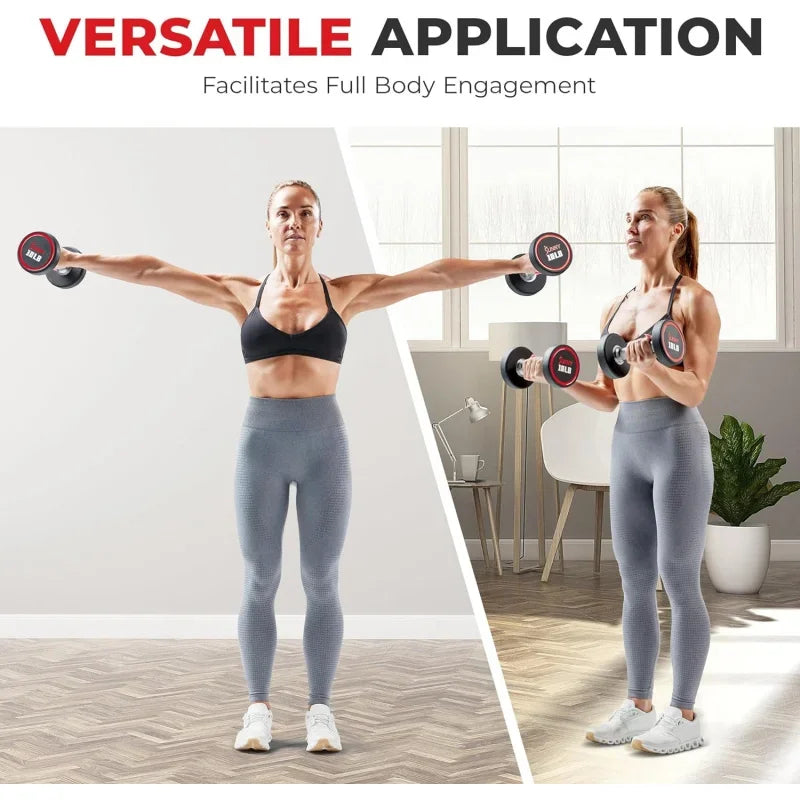 Premium Polyurethane Round Dumbbells
