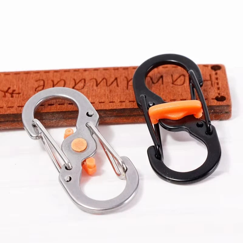5Pcs S-Type Locking Carabiner Hooks