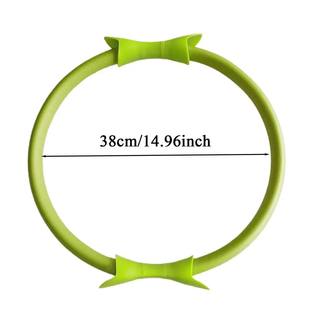 14.96" Pilates Exercise Ring with Double Grip – Versatile Fitness Tool for Toning and Strengthening