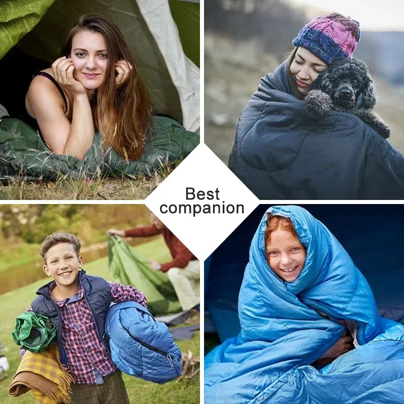 Ultralight 4-Season Camping Sleeping Bag – Waterproof and Warm for Outdoor Travel