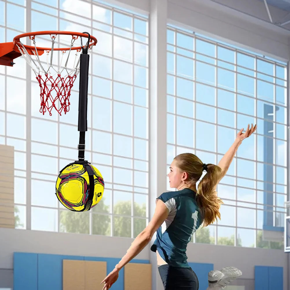 Volleyball Spiking Training Aid with Adjustable Belt & Bouncing Rope