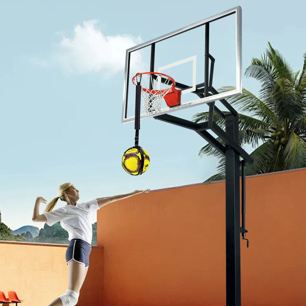 Volleyball Spiking Training Aid with Adjustable Belt & Bouncing Rope
