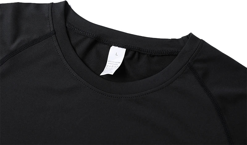 Men's Print Compression Shirt – Short Sleeve Quick-Dry Athletic Top