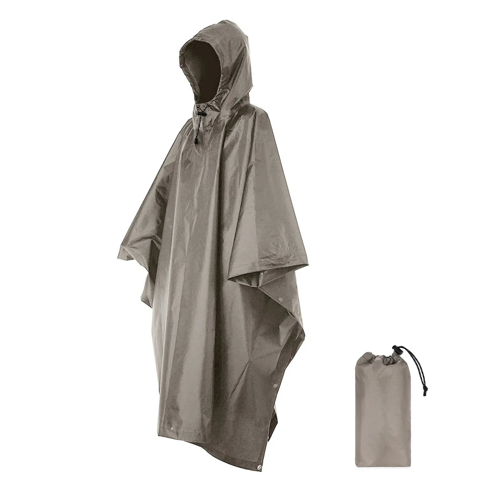 3-in-1 Waterproof Rain Poncho – Lightweight Rain Coat, Picnic Mat, and Sun Shelter