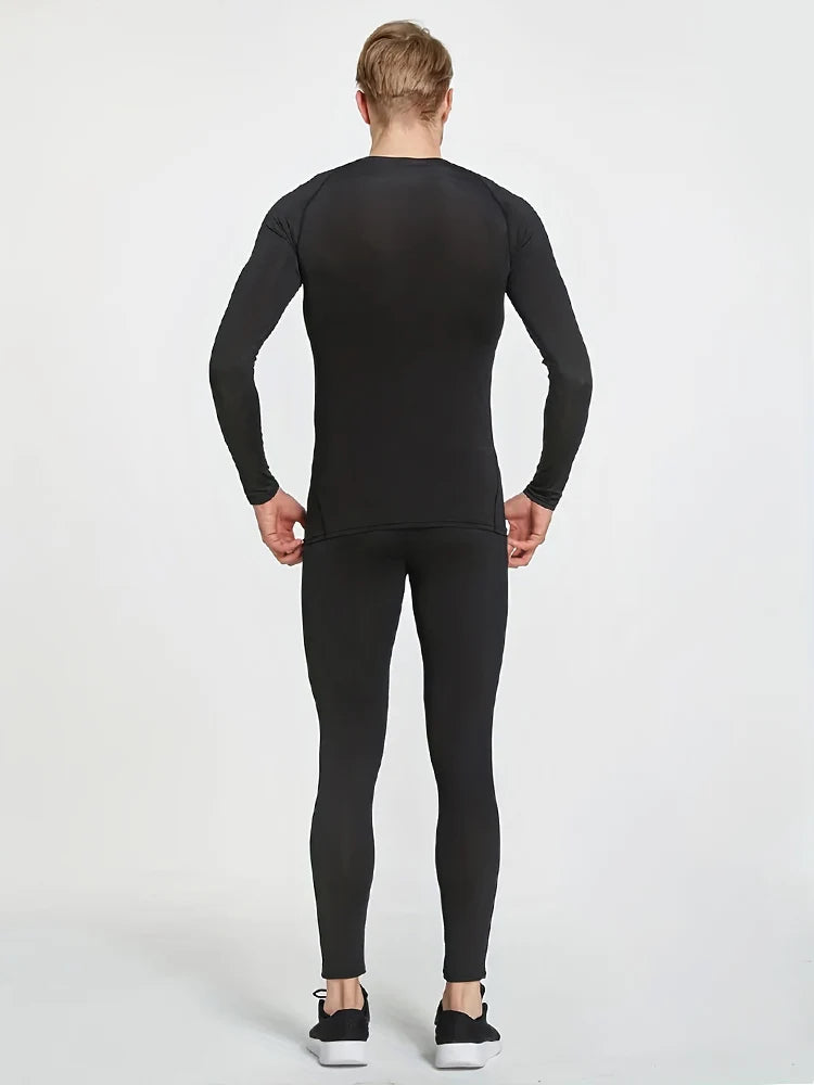 Men's Compression Rashguard Shirt – Quick-Dry Athletic Training Tee
